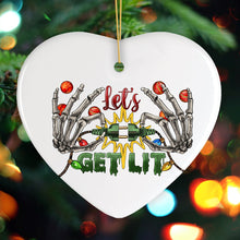 Carregar imagem no visualizador da galeria, Let’s Get Lit Skeleton Fingers and Christmas Plugs Ornament

