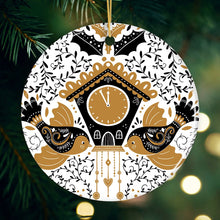Carregar imagem no visualizador da galeria, Nordic Style Cuckoo Clock with Birds Christmas Ornament
