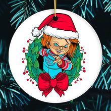 Load image into Gallery viewer, Santa Chucky Christmas Ornament
