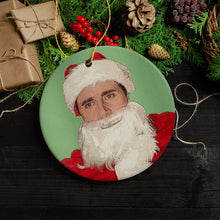Load image into Gallery viewer, Santa Michael Scott Christmas Ornament, The Office Fan Gift
