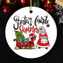 Load image into Gallery viewer, Santa’s Favorite Grandmama Christmas Ornament, Grandmother Gift
