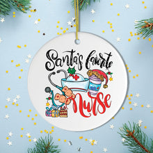 Load image into Gallery viewer, Santa&#39;s Favorite Nurse Christmas Ornament Bundle Set of Four

