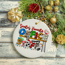 Load image into Gallery viewer, Santa’s Favorite Office Staff Christmas Themed Ornament, Receptionist and Secretary, Accountant and Admin Gifts
