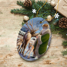 Load image into Gallery viewer, Santa's Reindeer Farm Christmas Ornament

