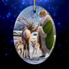Load image into Gallery viewer, Santa's Reindeer Farm Christmas Ornament
