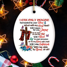 Carregar imagem no visualizador da galeria, Sentimental Heart Warming Jesus Quote Ornament, Christian Gift
