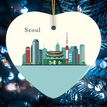 Carregar imagem no visualizador da galeria, Seoul Christmas Ornament, Capital of South Korea Christmas Decoration
