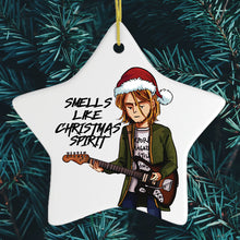 Carregar imagem no visualizador da galeria, Smells Like Christmas Spirit Rock and Roll Ornament
