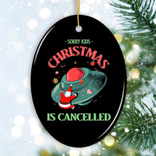 Load image into Gallery viewer, Sorry Kids, Christmas is Cancelled Crashing Alien UFO Ornament
