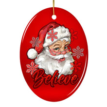 Carregar imagem no visualizador da galeria, Vintage Believe Santa Christmas Ornament
