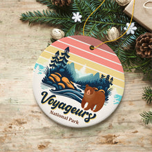 Carregar imagem no visualizador da galeria, Voyageurs National Park Retro Style Ornament, Minnesota USA Tourist Attraction and Gift
