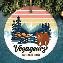 Carregar imagem no visualizador da galeria, Voyageurs National Park Retro Style Ornament, Minnesota USA Tourist Attraction and Gift
