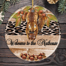 Load image into Gallery viewer, Welcome to the Nuthouse Funny Squirrel Ornament
