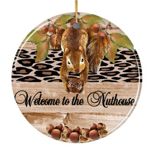 Load image into Gallery viewer, Welcome to the Nuthouse Funny Squirrel Ornament
