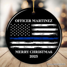 Carregar imagem no visualizador da galeria, Personalized Retired Police Officer Ornament, Retiring Law Enforcement Cop Gift
