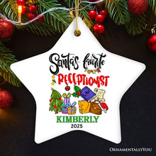 Cargar imagen en el visor de la galería, Festive &amp; Unique Santa’s Favorite Receptionist Personalized Christmas Ornament, Hospitality Worker or Secretary Appreciation Gift
