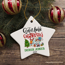 Carregar imagem no visualizador da galeria, Santa's Favorite Cardiology Crew Personalized Christmas Ornament, Heart Health Teamwork Appreciation Gift
