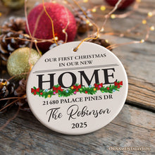 Carregar imagem no visualizador da galeria, Our First Christmas in New Home Personalized Ornament, Gift For New Home Owners

