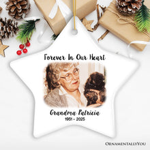 Carregar imagem no visualizador da galeria, Personalized Memorial Photo Upload Ornament, In Loving Memory Death of a Loved One
