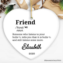 Carregar imagem no visualizador da galeria, Friends Definition Personalized Gift, Funny Christmas Ornament for Bestfriends

