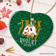Carregar imagem no visualizador da galeria, Trick or Treat Spooky Cute Kids Custom Ornament, Halloween Ghost and Pumpkin Children’s Gift
