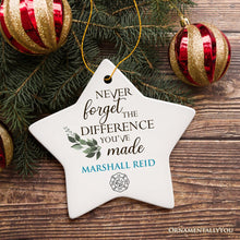 Carregar imagem no visualizador da galeria, Firefighter Personalized Gift Inspirational Quote Ornament, Fire Department Gift
