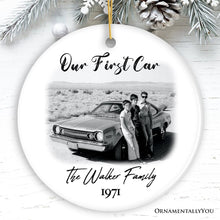 Carregar imagem no visualizador da galeria, Personalized First Car Photo Ornament, New Driver Picture Custom Christmas Family Gift

