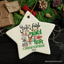 Load image into Gallery viewer, Santa’s Favorite Medical Office Staff Personalized Christmas Ornament, Assistant, Billing and Receptionist Appreciation Gift
