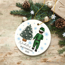 Carregar imagem no visualizador da galeria, Baby’s 2nd Christmas Personalized Ornament, Cute Custom Handmade Second Xmas Keepsake
