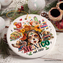 Carregar imagem no visualizador da galeria, Vibrantly Colorful and Cultural Mexican Traditional Christmas Ornament, Mexicano Gift and Souvenir
