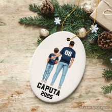 Carregar imagem no visualizador da galeria, Personalized Football Family Ornament, Custom Christmas Gift

