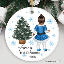 Carregar imagem no visualizador da galeria, Baby’s 2nd Christmas Personalized Ornament, Cute Custom Handmade Second Xmas Keepsake

