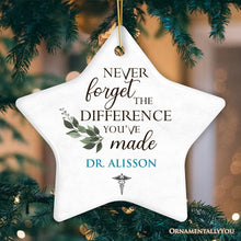 Carregar imagem no visualizador da galeria, Medical Worker Personalized Gift Inspirational Quote Ornament, Doctors, Nurses and Paramedics Keepsake
