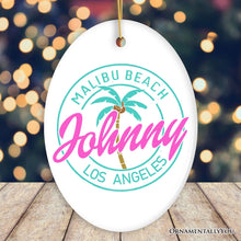 Carregar imagem no visualizador da galeria, Fabulous and Vibrant Chic Girl Personalized Ornament, Fashionable Beach Adventure Custom Gift
