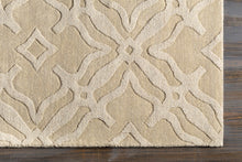 Carregar imagem no visualizador da galeria, Fyffe Embossed Beige Wool Area Rug
