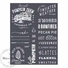 Load image into Gallery viewer, Fall Favorites - Mesh Stencil 8.5x11
