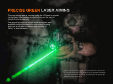 Carregar imagem no visualizador da galeria, Fenix GL23R Green Laser Tactical Light
