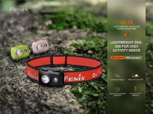 Carregar imagem no visualizador da galeria, Fenix HL16 Lightweight Outdoor Hiking LED Headlamp
