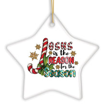 Cargar imagen en el visor de la galería, Festively Fun Jesus is the Reason for the Season Religious Christmas Ornament
