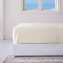 Load image into Gallery viewer, Bamboo Fitted Sheet - Ivory
