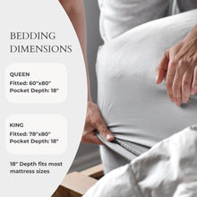 Load image into Gallery viewer, Bamboo Fitted Sheet - Sky - Final Sale/No Returns
