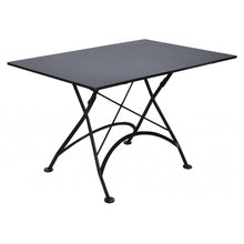 Load image into Gallery viewer, Five Piece Dining Set with 32 x 48&quot; Steel Top Table and Four European Chestnut Slat Side Chairs
