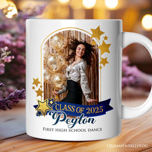 Carregar imagem no visualizador da galeria, Graduation Photo Upload Personalized Mug, Prom Party Custom Gift with Name
