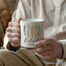 Carregar imagem no visualizador da galeria, Best Cook Minimalist Personalized Mug, Chef Custom Gift with Name
