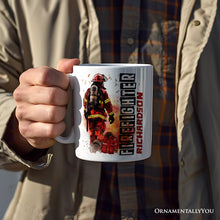 Carregar imagem no visualizador da galeria, Firefighter Personalized Mug, Appreciation Fire Department Custom Gift with Name
