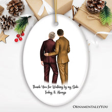 Carregar imagem no visualizador da galeria, Father and Son Wedding Groom Personalized Gift Ornament
