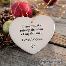 Carregar imagem no visualizador da galeria, Mother in Law Personalized Gift Ornament, Father of the Groom Custom Gift from Bride
