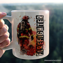 Carregar imagem no visualizador da galeria, Firefighter Personalized Mug, Appreciation Fire Department Custom Gift with Name
