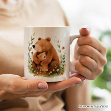 Carregar imagem no visualizador da galeria, Mom and Baby Bear Personalized Mug, Mother's Day Custom Gift with Name
