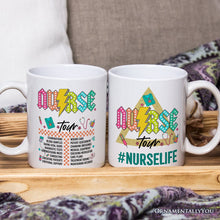 Carregar imagem no visualizador da galeria, Nurse Life Tour Personalized Mug, Medical Worker Custom Gift with Name
